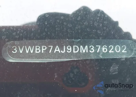 2013 Volkswagen Jetta 2.5L Se from USA, damaged, VIN 3VWBP7AJ9DM376202